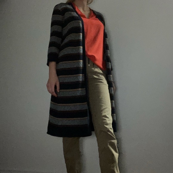 Long Stripped Cardigan - Picture 3 of 3